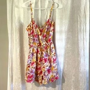 Summer Romper, floral, size Medium